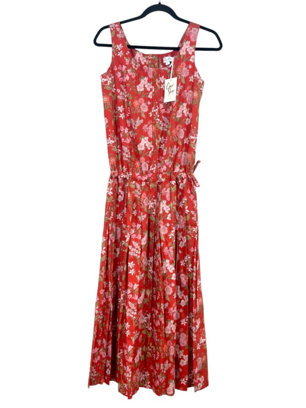 Coco Shop Floral Tank Dress Red XS New $525